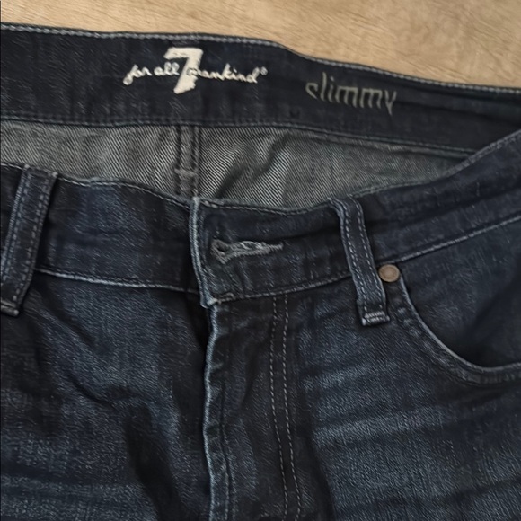 7 For All Mankind Dark Blue Wash Jeans